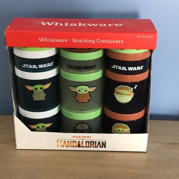 Whiskware Mandalorian Stackable Snack Containers, Mandalorian